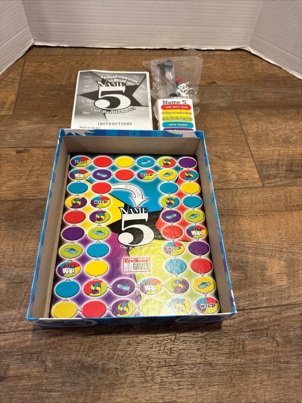 Name 5 Can You Name 5? Party Board Game Endless Games Open Box